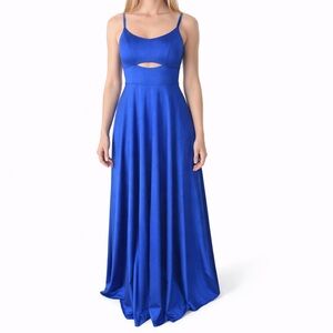 Blue Sparkly Maxi Dress - Size 3